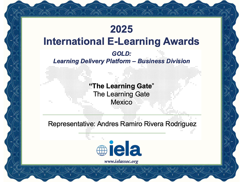 Imagen reconocimiento Gold Ribbon a The Learning Gate 
